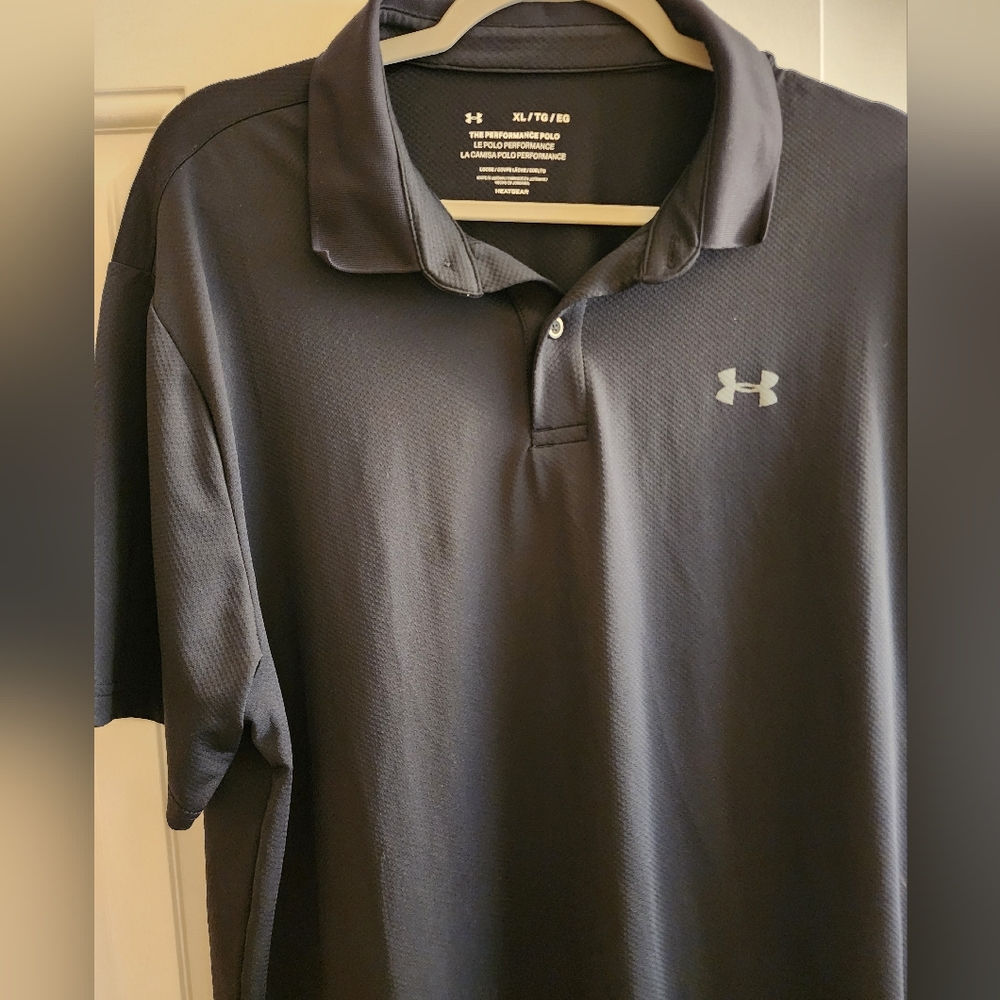 Under Armour Black Performance Polo Shirt